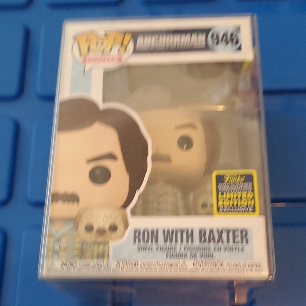 Anchorman Ron With Baxter #946 Funko Pop Limited Edition Exclusive